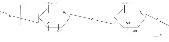 Repeating cellobiose unit of cellulose